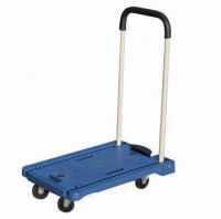 Foldable Platform Hand Truck with 100kg Loading Capacity and 3-inch PU Wheels