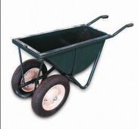 Japan Style Wheelbarrow with Twin Wheel and UV Resistance Powder Coating