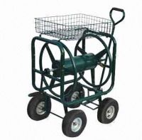 Hose Reel Cart with 3.50-4 Air Wheels and Pb-free/UV-resistant Powder Coating
