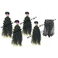Tena wholesale virgin hair bundles with lace closure and silk base closure cheap brazilian hair closure