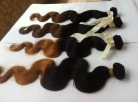 Tena ombre hair weaves cheap 100% human ombre hair extension colored two tone hair weave