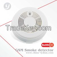 GSM smoke detector for home use support 10 group cell phone and SMS