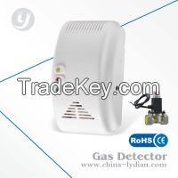 CE Approved Semiconductor Sensor Gas Detector with Shut Off Valve