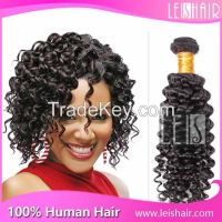 Cheap price grade 5a virgin brazilian deep curly hair weave