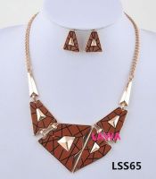Wholesale fashion Woman handmade necklace earrings set  LSS65