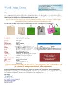 100% Cotton Shopping Bags