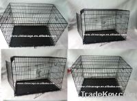 Seling 6 sizes of folding metal dog cage, pet product