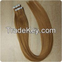 7A Grade Tape in Hair Extensions 20 Inches Straight 27# Honey Blonde 1