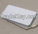 6000mAh Power Bank, USB and MIRCO output, can charge two devices at the same time PB3010A