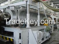 HDPE double wall corrugated pipe extrusion line