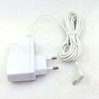12V 1A power adapter white color 22AWG cable 120cm 5.5 2.1mm DC connector