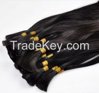 Machine Weft Straight Human Hair Extensions