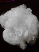 6d 65mm white  siliconizedrecycled polyester staple  fiber from China