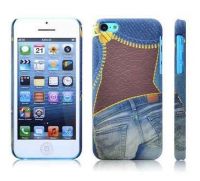 Fashion Jeans water printing PC mobile phone cases for iphone 5C