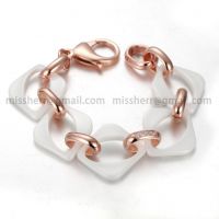 MissHerr Wholesale stainess steel fashion ceramic bracelet