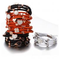 MissHerr Wholesale fashion jewelry magnetic leather bracelet