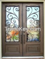 top selling wrought iron entrance door design