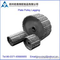 pulley lagging for conveyor system