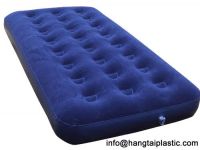 Whole Sales! Inflatable Single PVC Airbed with top Side Flocking