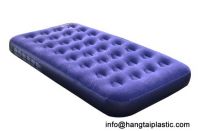 Whole Sales! Cheap Price !Inflatable Double  PVC Airbed with top Side Flocking