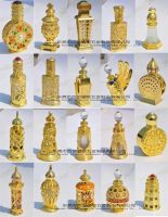 perfume bottle, metal perfume bottle, Arabian perfume bottle