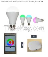 2.4G WIFI SMART LED BULB REMOTELY CONTROLLED BY SMARTPHONE