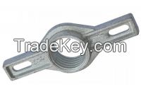 Adjustable handle for jack base in Scaffolding construction