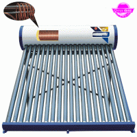 300 liter high efficient copper coil heat exchange solar water heater for water heating