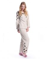 Lady's pajamas women fleece nightwear