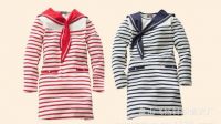 Girl stripe cotton dress high quality