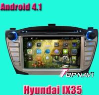 car dvd for hyundai ix35 android system with Android 4.1 version A9 Dual Core & 1Ghz CPU processor, and DDR3 1G RAM, 8GB  iNand memory