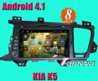Car DVD GPS special for KIA K5 with Android 4.1 version A9 Dual Core & 1Ghz CPU processor, and DDR3 1G RAM, 8GB  iNand memory