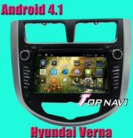 Car DVD GPS special for Hyundai Verna with Android 4.1 version A9 Dual Core & 1Ghz CPU processor, and DDR3 1G RAM, 8GB  iNand memory