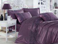 Cotton Satin King Size Duvet Cover Set- Isabel