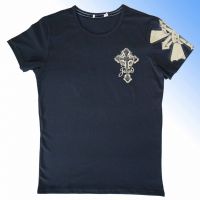 Sell Men's short sleeve round neck t-shirt with customized printing