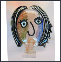 Handmade Glass Figures Face Decoration