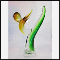 Art Glass Spot Trophy