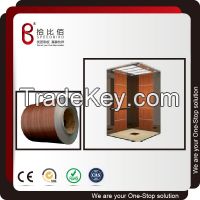 Wood grain PVC Film laminate steel sheet decorative interior wall pane