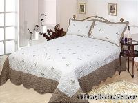 manufacturer BR2004 polyester or cotton embroidery bedding sets quilts