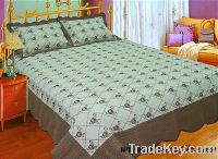 BR2014 polyester or cotton embroidery quilt bedding sets bedspread bed