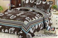 BR1026 polyester or cotton printed quilt bedding sets bedspread bed sh