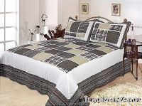 Sell BR2404 polyester or cotton patchwork quilt bedding set bedspread