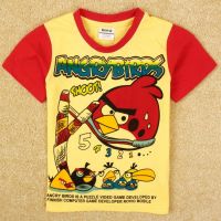 Sell Nova Boys Angry Birds Short Sleeve Printing T shirts