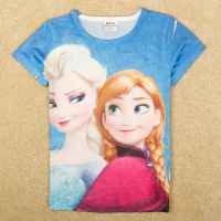 Sell Frozen Anna Girls Short Sleeve Tee K5198#