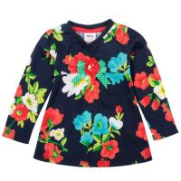 Sell Big Flower Long Sleeve Tee F3006#, girls t-shirt, kids t-shirts, childrens t shirts