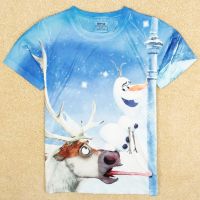 Sell The most popular Frozen t shirt, Frozen Boys 3D Print Short Sleeve Tee C5246#