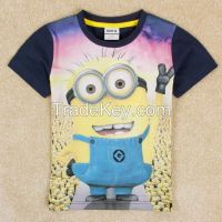 Sell Despicable Me Boys Cotton 3D Print T-shirt C5123Y#, Korean Style Baby Boys T-shirts, 