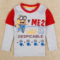 Sell Despicable Me Boys Autumn Print T-shirt A5119#, Korean Style Baby Boys T-shirts, 
