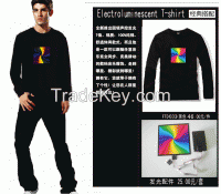 Factory sell flash T-shirt, music t-shirt, sound active flash t-shirt, music flash t-shirt, fashion originality t-shirt