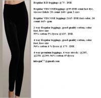 Women's leggings, tights, slacks, in many colors and designs